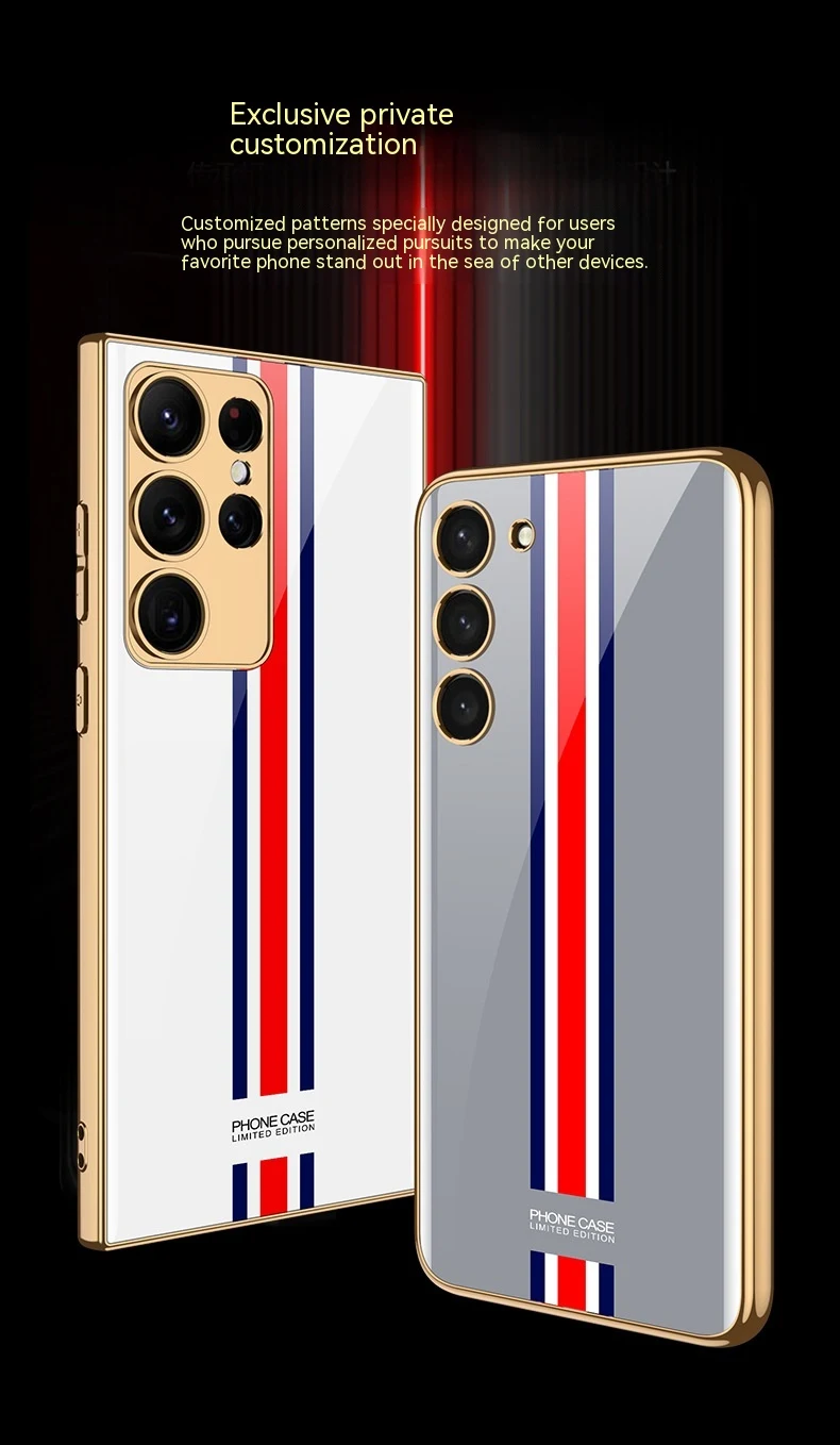Title 3, Capinha para celular S22 Plus de vidro eletropl...