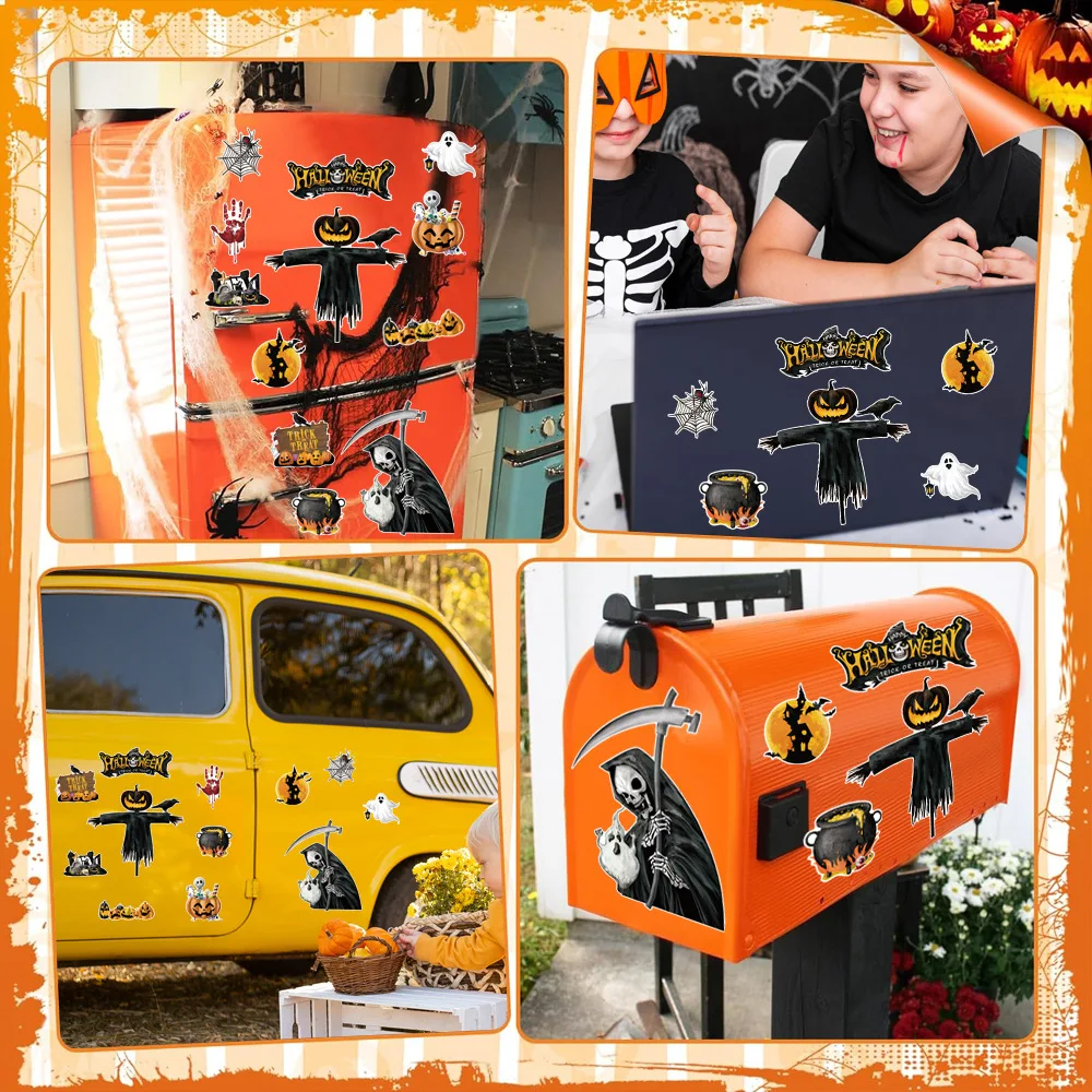 Title 3, Halloween Magnetic Suction Fridge Stickers Deco...