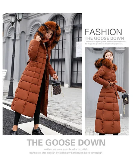 Title 16, Thick warm down jacket coat female