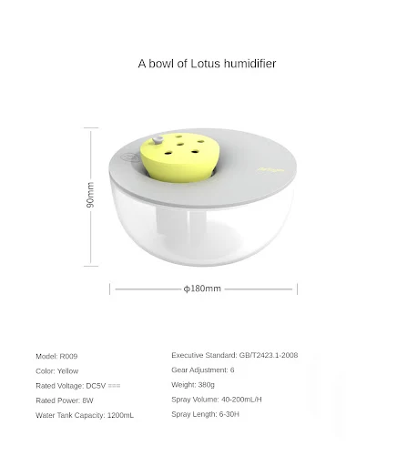 Title 1, Creative New Humidifier Large 1.2L Capacity Mut...