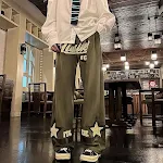 Hong Kong Style Large Suede Trousers with Straight Leg, providing comfort and a modern look for a sophisticated style. — photo 5