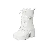 Botas Martin de Salto Super Alto Femininas Eleve seu visual com estas botas estilosas e confortáveis. Perfeitas para um look moderno e sofisticado, ideais para qualquer ocasião. — foto 2