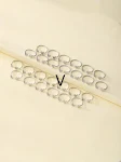 Anel feminino com borboleta de zircônia e letras de amor, um acessório de moda elegante, ideal para mulheres e perfeito para presentear, uso diário. — foto 34