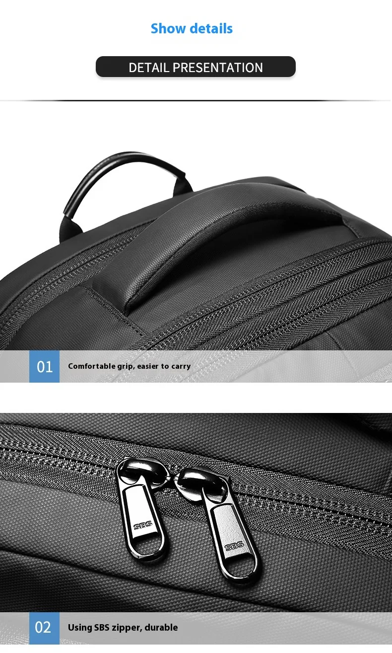 Mochila Masculina Grande Capacidade Seco Molhado Antifurto Negócios Lazer Unissex - Leve tudo com segurança e estilo, perfeita para trabalho e viagens. — foto 15