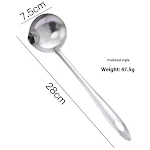 Stainless Steel Grease Strainer Long Handle Household Ladle Oil Filter Effectively removes oil and grease from food — photo 6