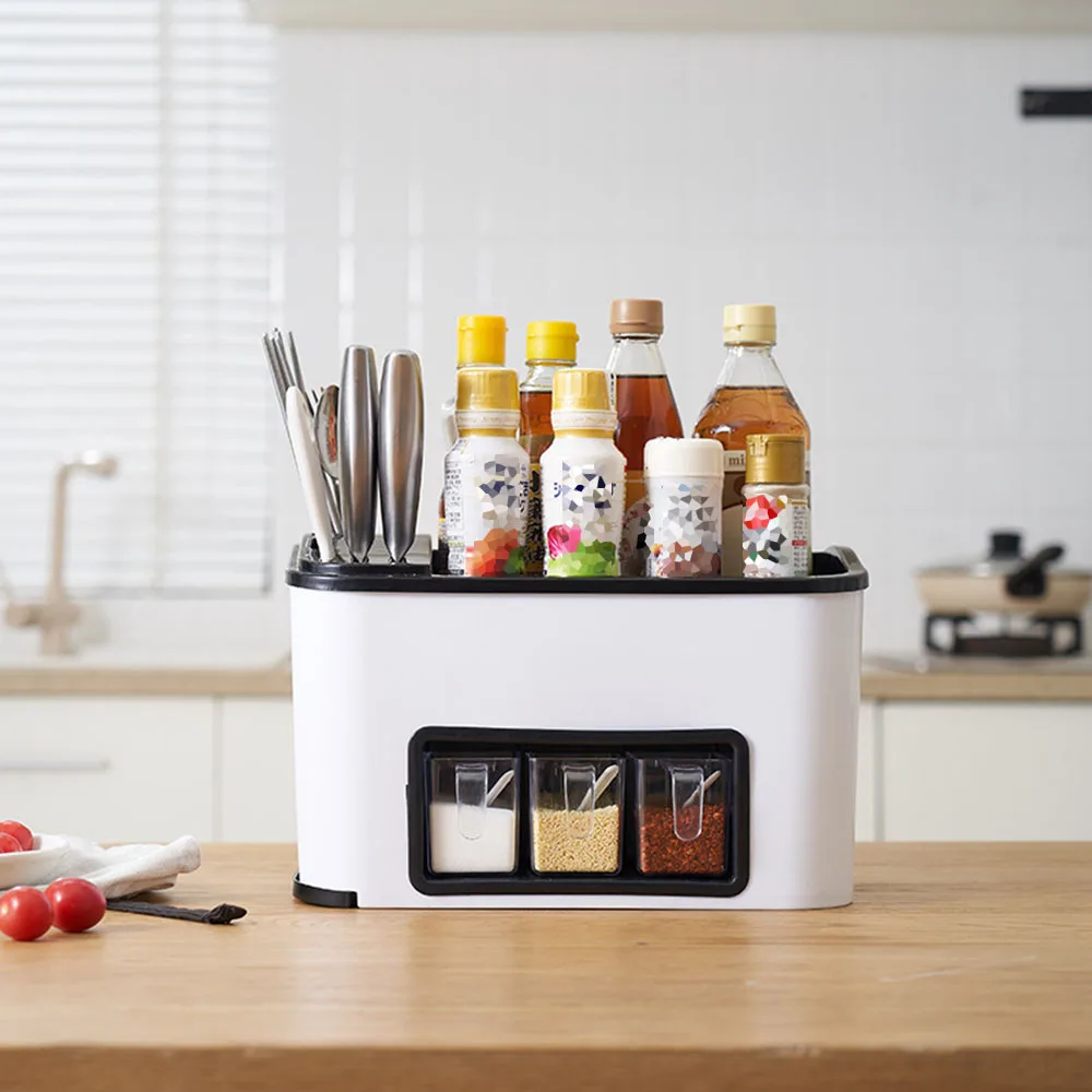 Title 9, Convenient Kitchen Supplies Storage Rack Season...