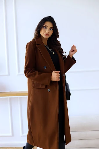 Title 2, Cappotto donna in lana, semplice doppiopetto, m...