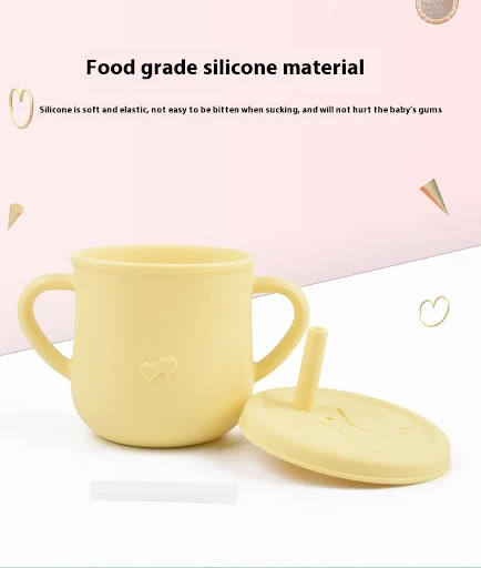 Title 14, Copo de silicone comestível para lanches infant...