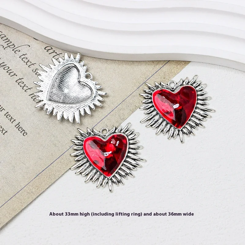 Colar, pulseira e brinco góticos DIY com cruz de amor feitos à mão. Crie acessórios e ornamentos únicos. — foto 7