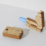 Modelo de Salto Reto de Rabanete por Gravidade Montado em Madeira 3D, construa e brinque, estimulando a criatividade — foto 4