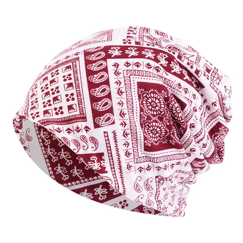 Title 8, New Warm Couples Pullover Print Bandana Hat