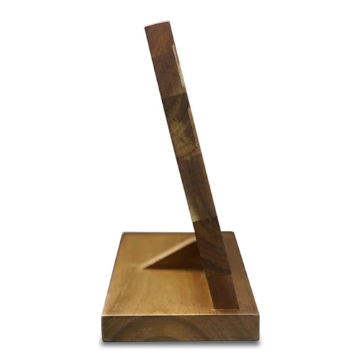 Title 2, Solid wood magnetic knife holder rack. Securely...