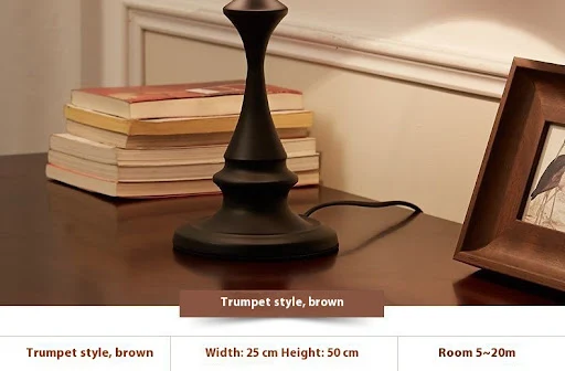 Title 4, Retro Bedside Lamp for Bedroom, Table, Office, ...