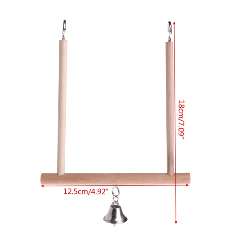 Title 8, Birds Perch Parrot Play Toys Stand Holder natur...