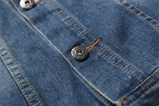 Title 4, Jaqueta jeans masculina com capuz e mangas emen...