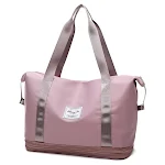 Bolsa de ginástica esportiva fashion, com separação úmida e seca, grande capacidade para homens e mulheres. Perfeita para academia. — foto 7