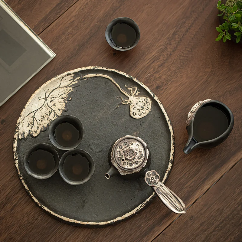 Retro Simple Kung Fu Coarse Pottery Tea Set for an authentic and relaxing tea experience. Enjoy the art of tea with this — photo 14