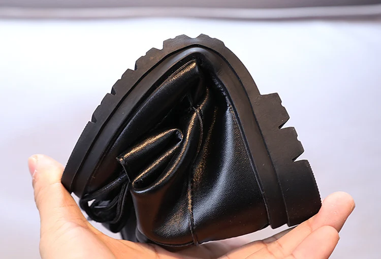 Single Boots All-match British Style Mid-tube Short Boots for Medium and Large Children's Boots Versatile children's foo — photo 3