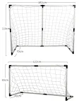 Gol de futebol infantil para interior e exterior, estrutura portátil e destacável, brinquedo de futebol gantry — foto 6