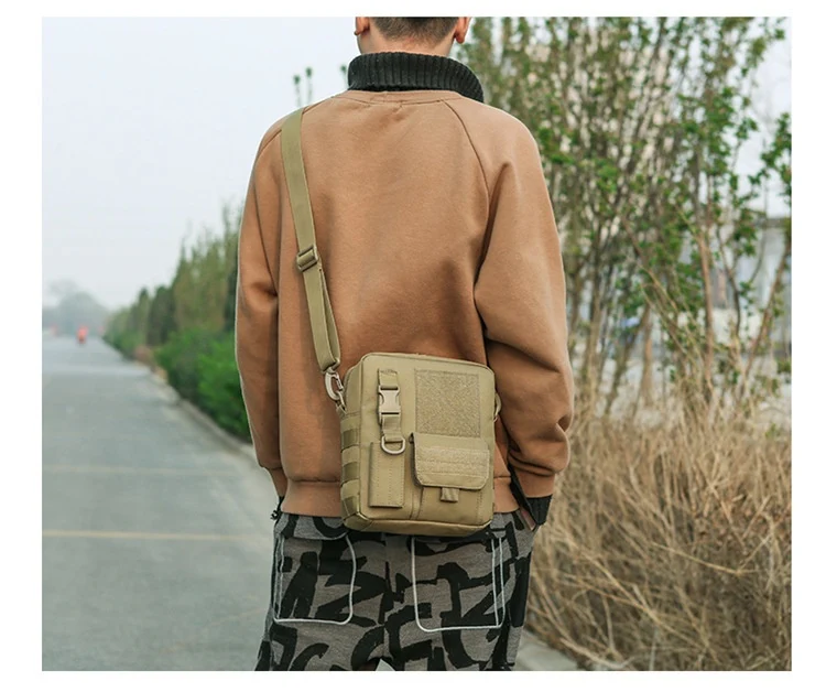 Title 16, Pionowa torba na ramię crossbody, kamuflaż, ide...