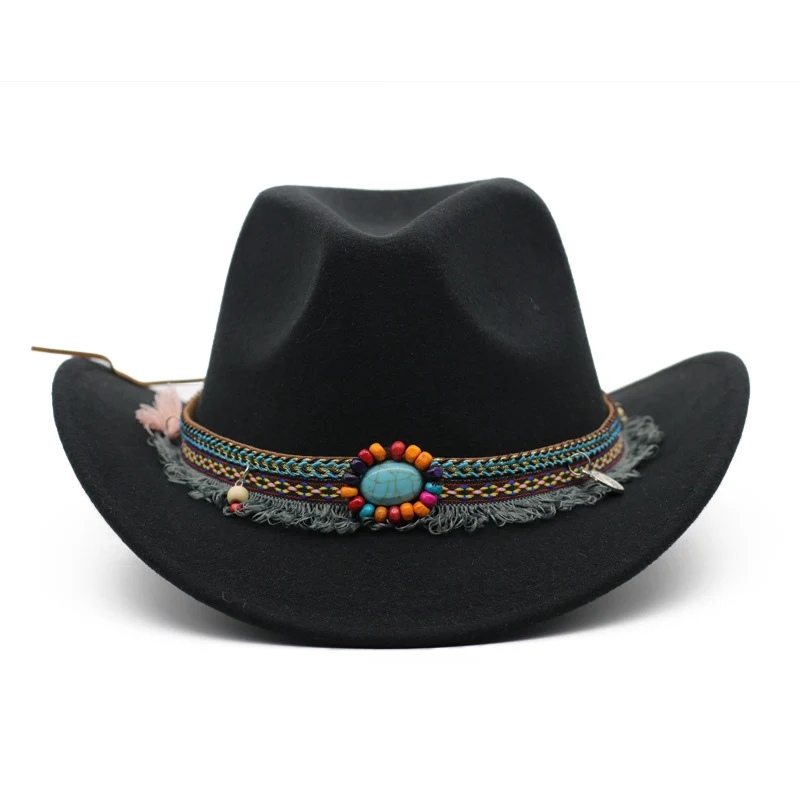 Title 7, Cappelli da cowboy in feltro arricciato che cav...