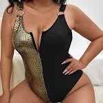 Maiô Plus Size Europeu e Americano para mulheres. Aproveite o verão com conforto e estilo. Descubra o ajuste perfeito e sinta-se confiante. — foto 1