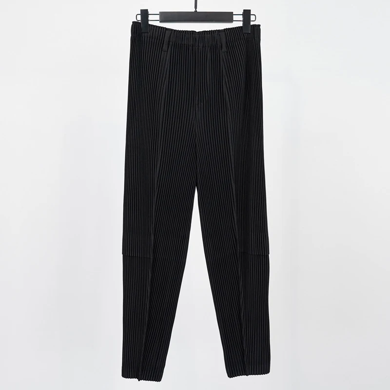 Men's Long-sleeved Shirt Pants Textured Lapel Casual Pleated All-matching Outfit Versatile and comfortable for any occas — photo 1