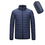 Men's Lightweight Hooded Coat Winter Warm Solid Color Zipper Jacket Fashion Portable Outerwear Top Clothing for Cold Wea — photo 11