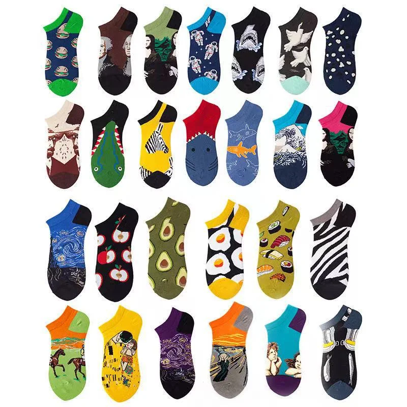 Title 1, Mens Spring And Summer Ankle Oil Painting Avoc...