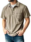 Men's Casual All-Matching Short Sleeve Button Lapel Polo Shirt. The perfect shirt for everyday wear, offering versatilit — photo 8