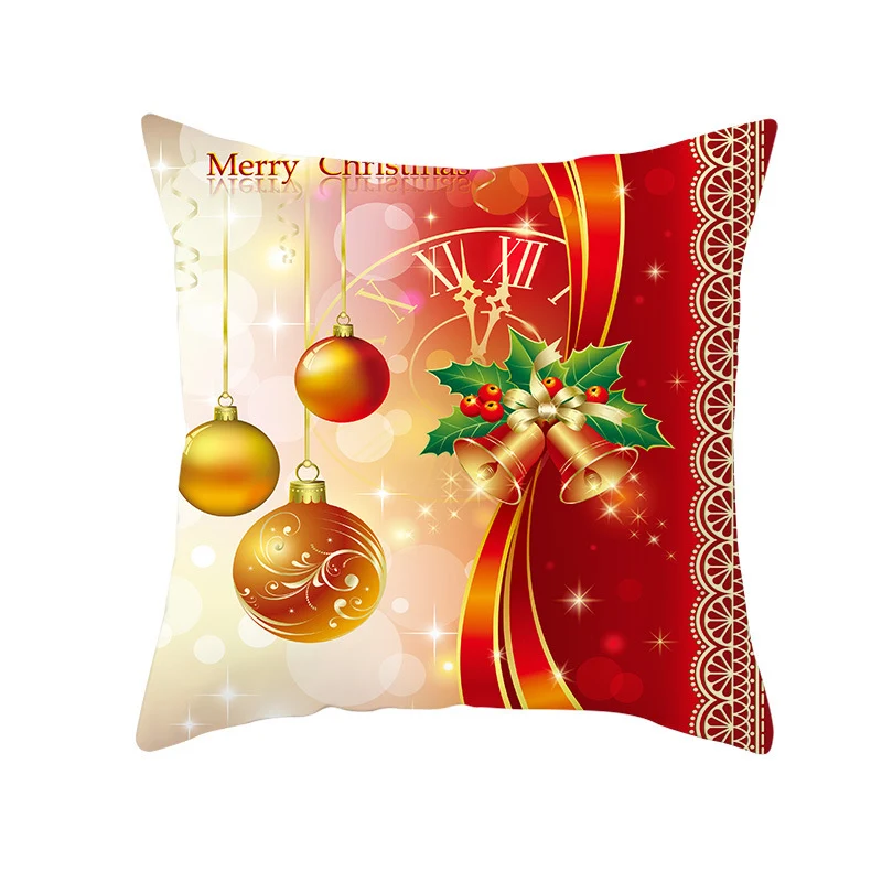 Santa Elk Pillow Cover Lumbar Pillow Car Pattern for festive comfort and style. Add a cozy touch to your home or car wit — photo 35