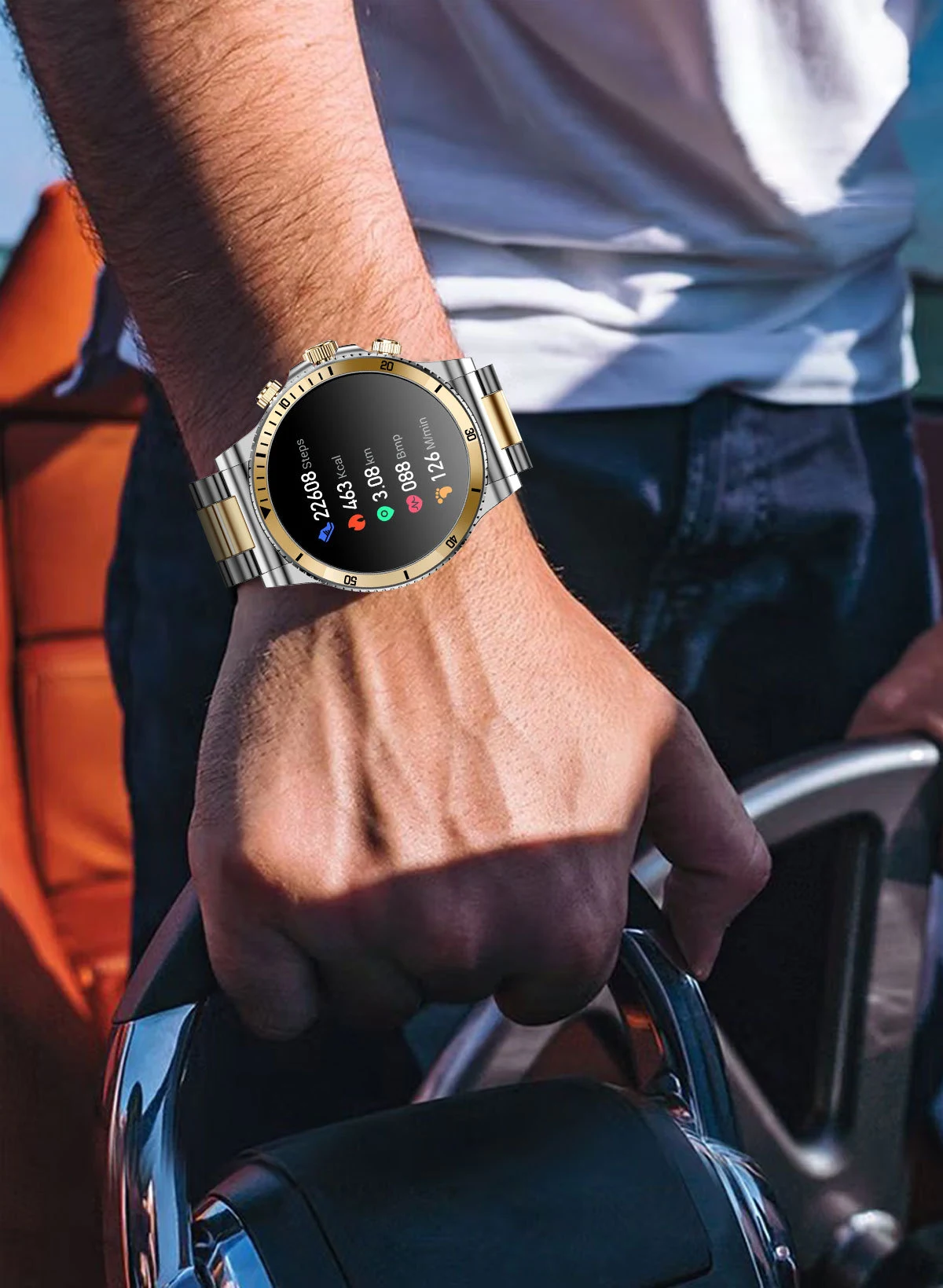 Relógio Esportivo com Modo Multiesporte, Monitor de Frequência Cardíaca e Previsão do Tempo, perfeito para atletas e atividades ao ar livre — foto 4