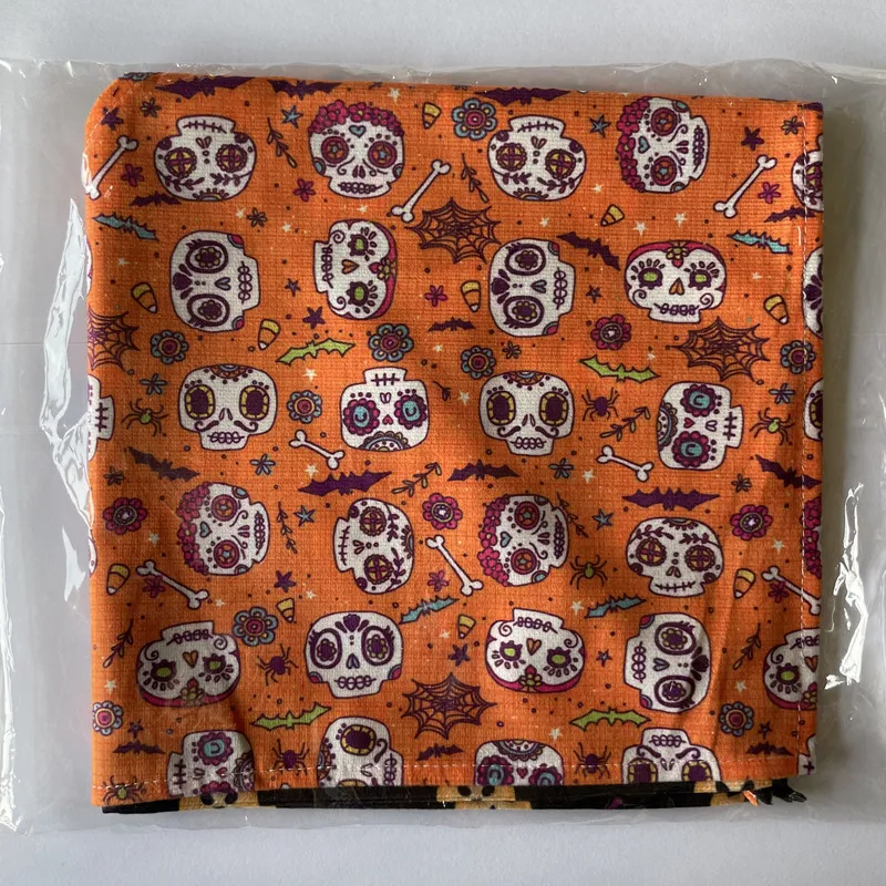 Title 7, 2 Pack Halloween Dog Bandanas Pumpkin Ghost Dog...