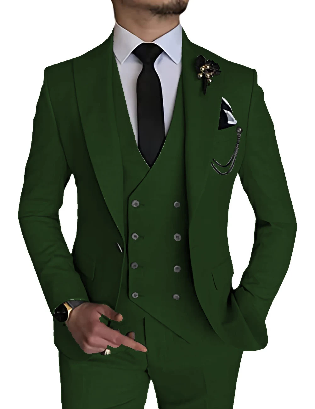 Title 2, Business Casual Mens Three-piece Suit A versat...
