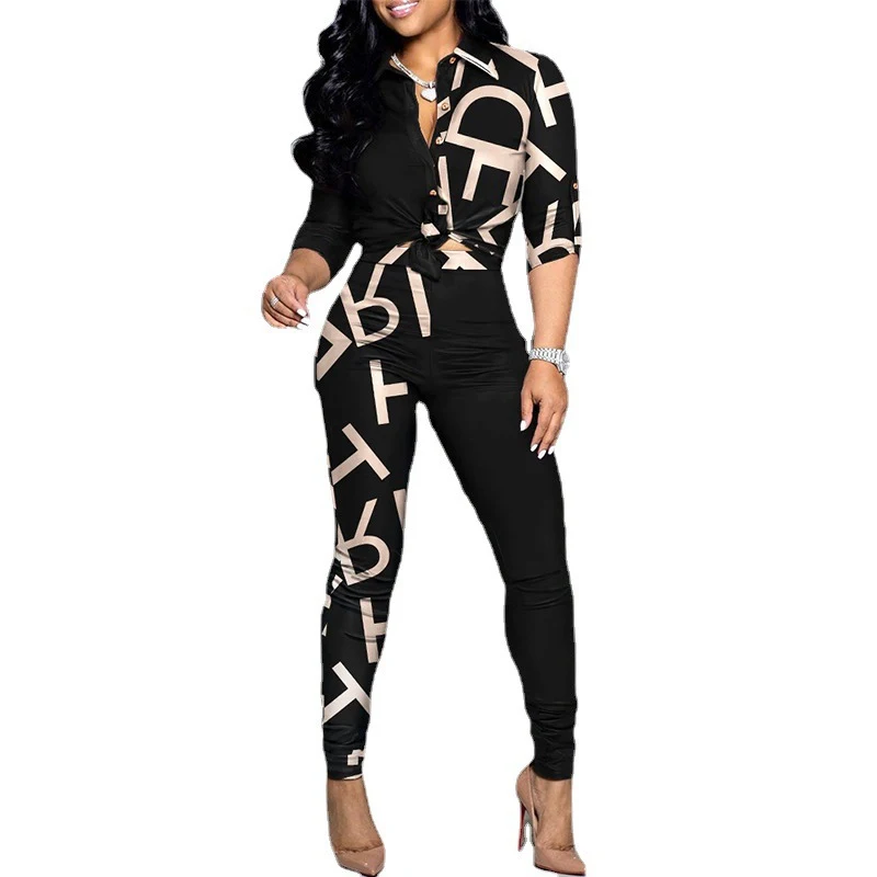 Title 5, Cross Border Leisure Suit Color Matching Printe...