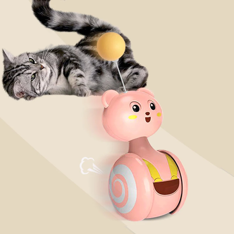 Title 4, Cat Interactive Feather Toys Pet Bumbler Funny ...