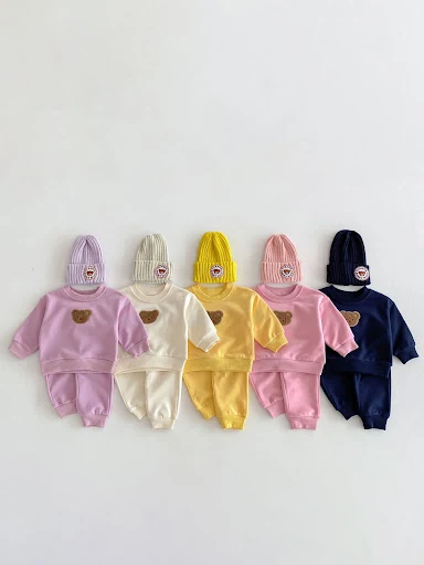 Title 9, Long Sleeve Bear Pullover Sweater Suit for babi...