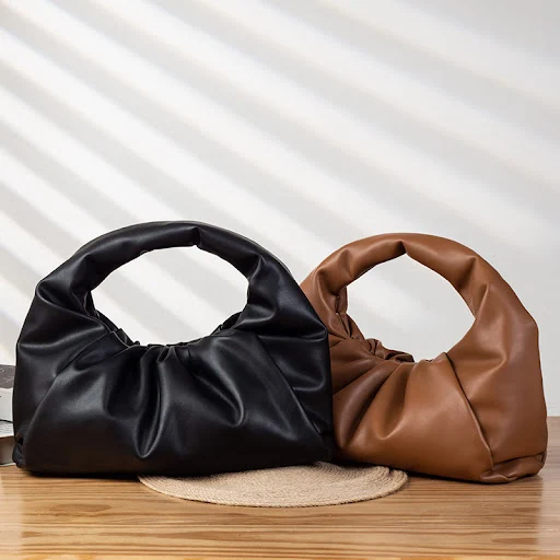Title 3, Bolsa de couro feminina, ombro único, estilo nu...