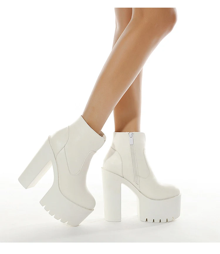 Autumn and Winter Women's Stage Platform Nightclub Shoes. Elevate your night out with these stylish and comfortable plat — photo 4