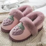Bolso para el hogar de invierno con pantuflas de algodón, un conjunto adorable y cómodo para mantener los pies calientes y el hogar acogedor — foto 13
