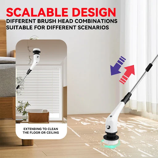 Title 3, Electric Cleaning Brush Household 7-in-1 for To...