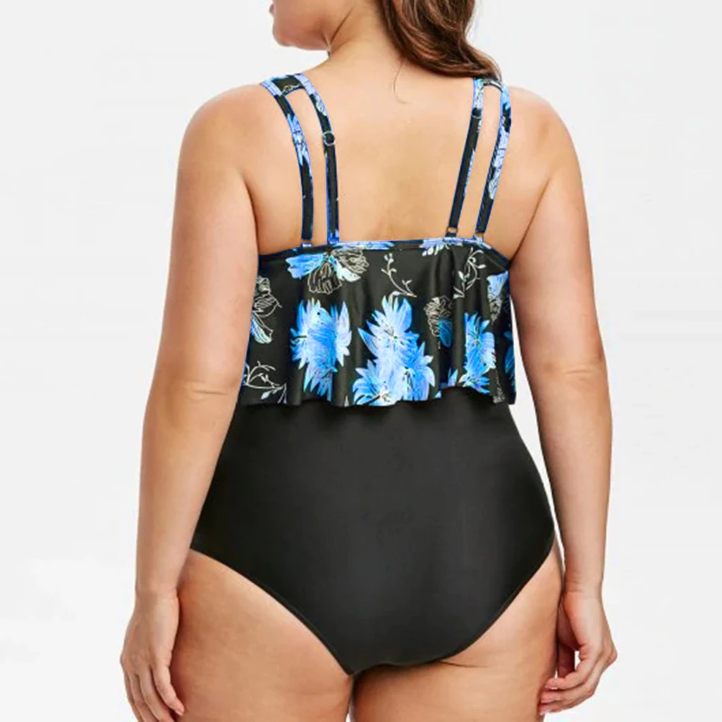 Title 11, High waist badpak met lotusprint. Comfortabel e...