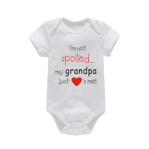 Title 7, Katoenen romper met korte mouwen voor babys Za...