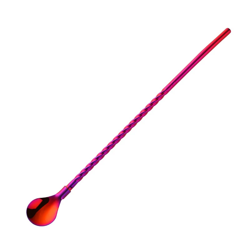 Title 8, Stainless Steel Threaded Long Handle Straw Spoo...