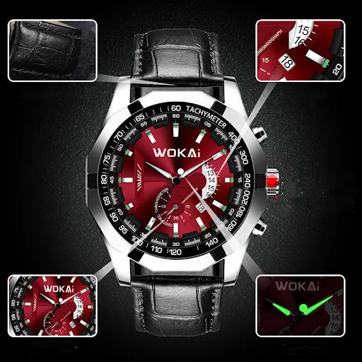 Title 4, Horloge Kalender Stalen Band Zonder Mechaniek D...