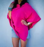 Purely Rose Red Triangle