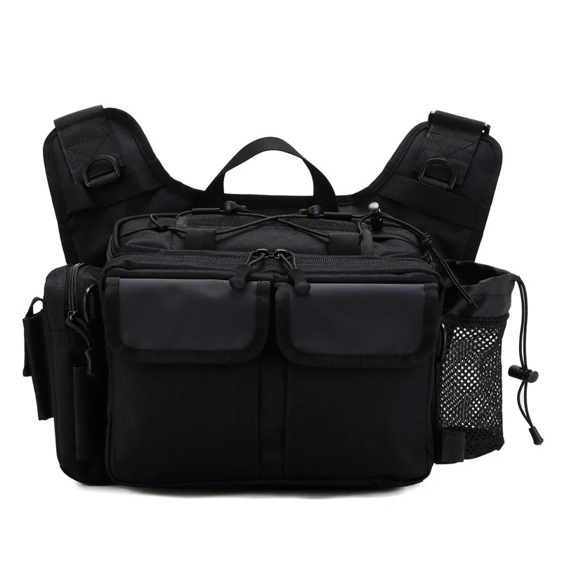 Vismessenger bag, heuptas en rugzak organizer. Houd je visgerei georganiseerd en gemakkelijk bereikbaar tijdens het vissen. — foto 3
