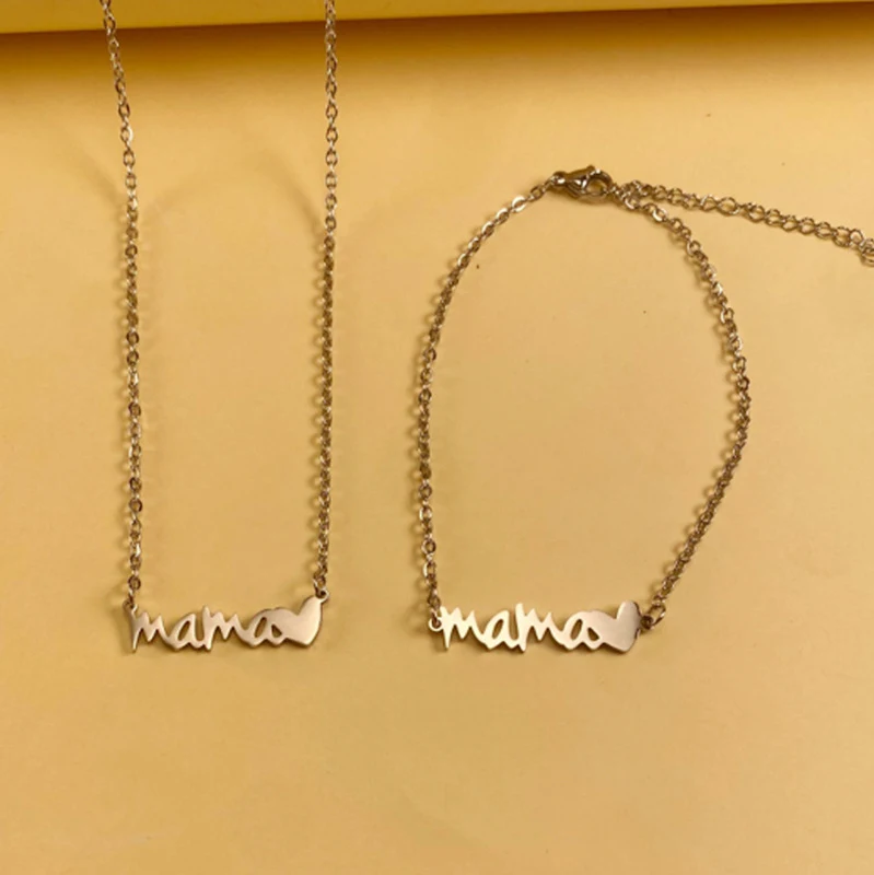 Colar com Letra de Aço Inoxidável e Pulseira Joia. Escolha sua letra para um presente personalizado. Resistente, elegante, perfeito para você ou para presentear. — foto 6