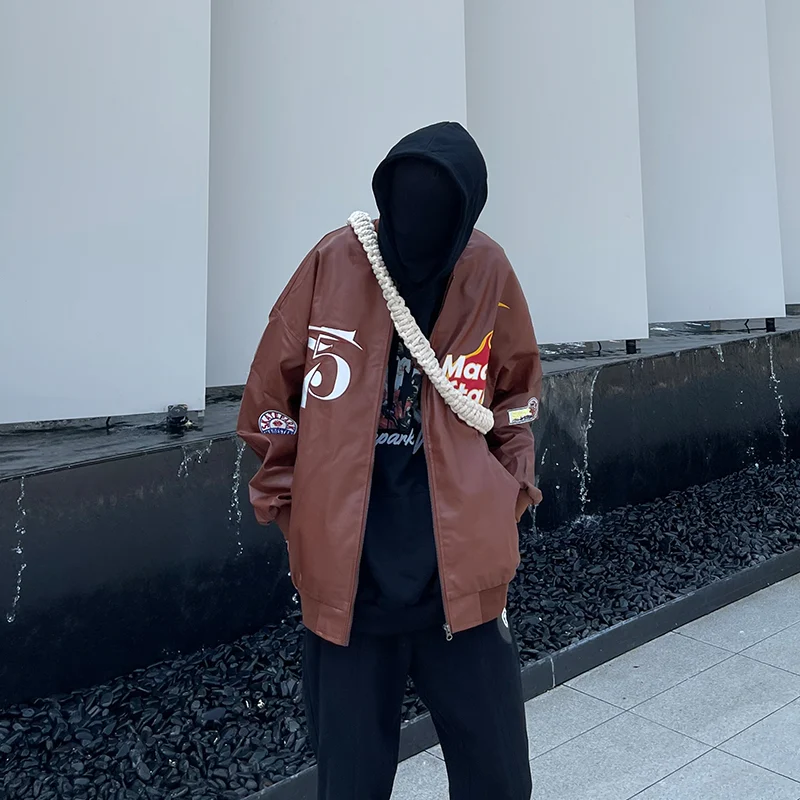 Title 4, Giacca da baseball stile hip hop retro american...