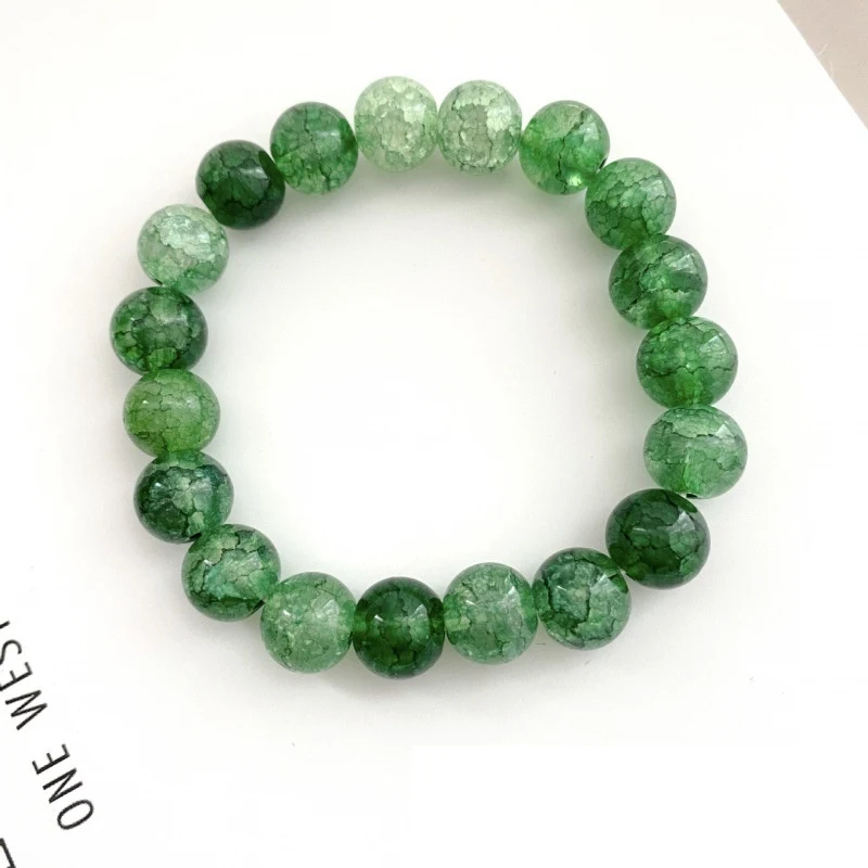 Pulseira floral de cristal com contas de vidro, um acessório charmoso e elegante. Ideal para complementar seu look em diversas ocasiões. — foto 2